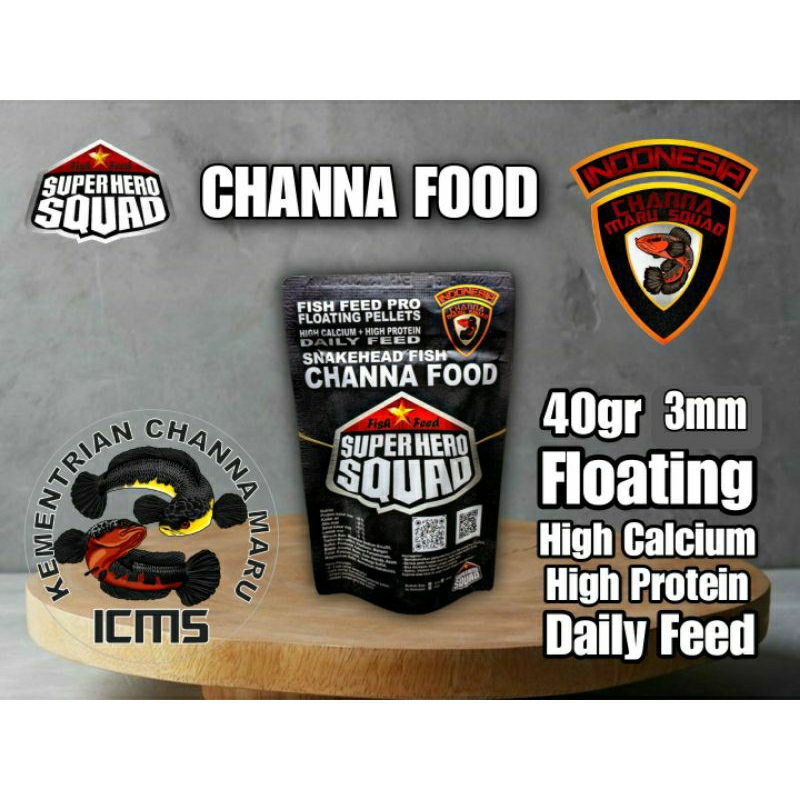 pelet ikan channa tinggi kalsium dan protein CHANNA FOOD