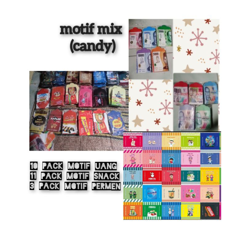 

amplop lebaran motif mix 29 pack (candy)
