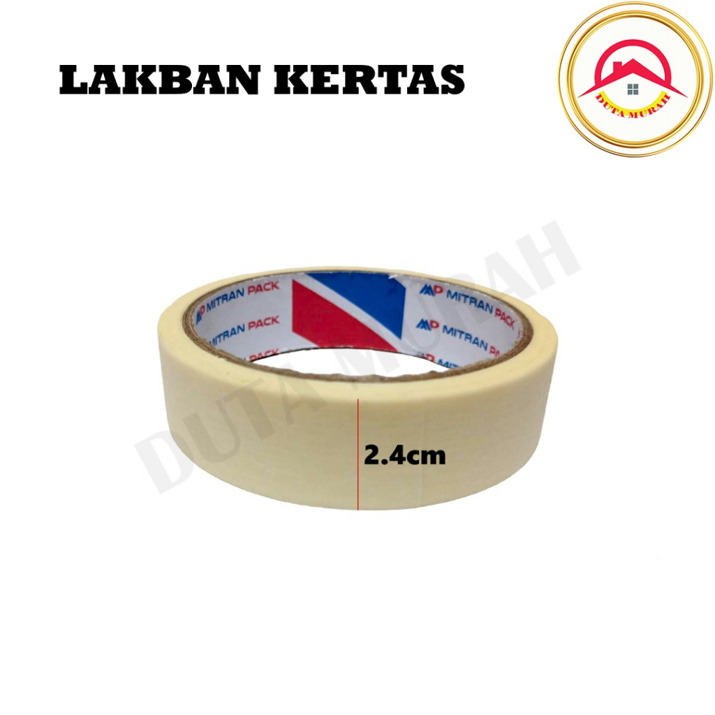 LAKBAN KERTAS KECIL 1 inch ( 24 MM / 20 METER ) / ROLL