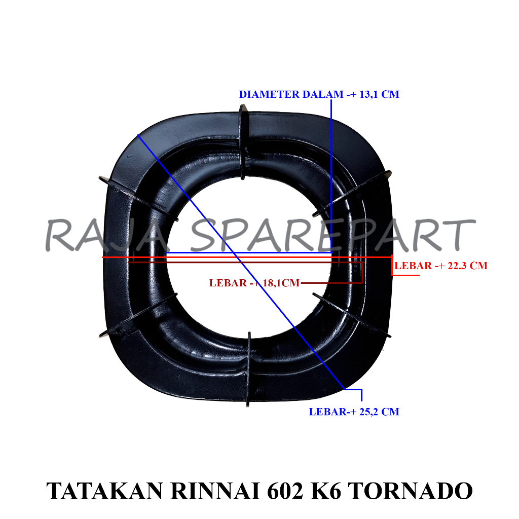 TATAKAN KOMPOR/DUDUKAN KOMPOR RINNAI/TATAKAN RINNAI 602 K6 TORNADO