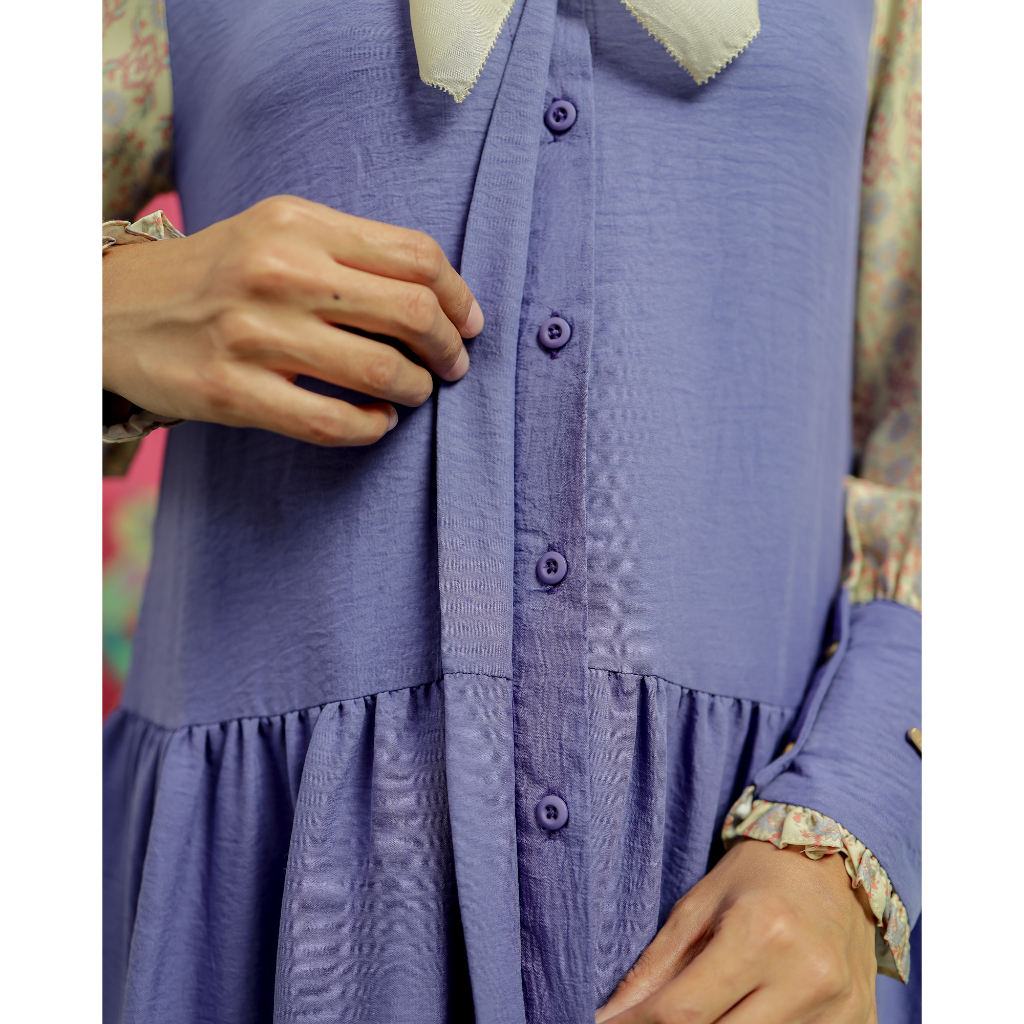 Gala Dress - 2 Warna | Zysku Xena | Gamis Wanita Muslimah Lengan Panjang Colorful