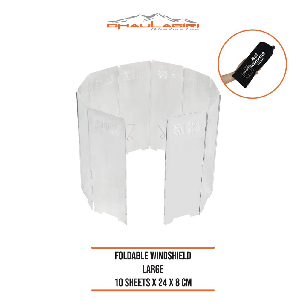 [COD] Wind shield dhaulagiri - alat pelindung angin kompor outdoor bahan metal anti angin