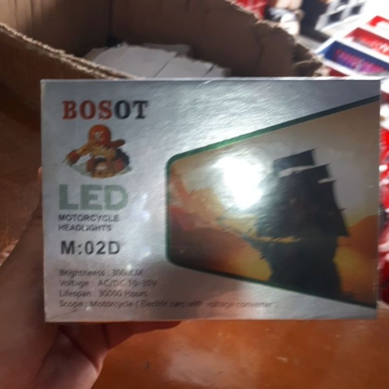 Lampu Depan LED 3 Sisi Kipas Bosot 35watt