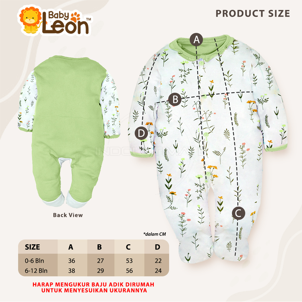 Diskon 7.7 BC-807 BABY LEON Sleepsuit Bayi Renda Jumpsuit Bayi Jumper Kaki Tertutup Lengan Panjang Jumper Bayi Perempuan Newborn Baju Cewek Baby Sleepsuit Baju Tidur Bayi Jumpsuit Panjang Kaki Tutup Pakaian Bayi