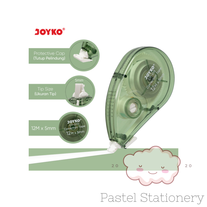 Correction Tape Tip X - Tip Ex Kertas Roll Joyko CT-570