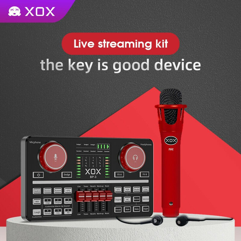 XOX BP-3 BP3 Soundcard Audio Interface Smartphone Android Karaoke Zoom