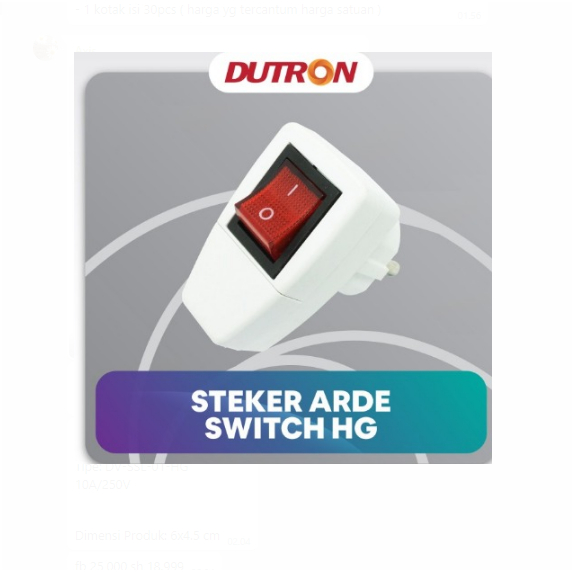 REVA - DUTRON Saklar Steker Lampu