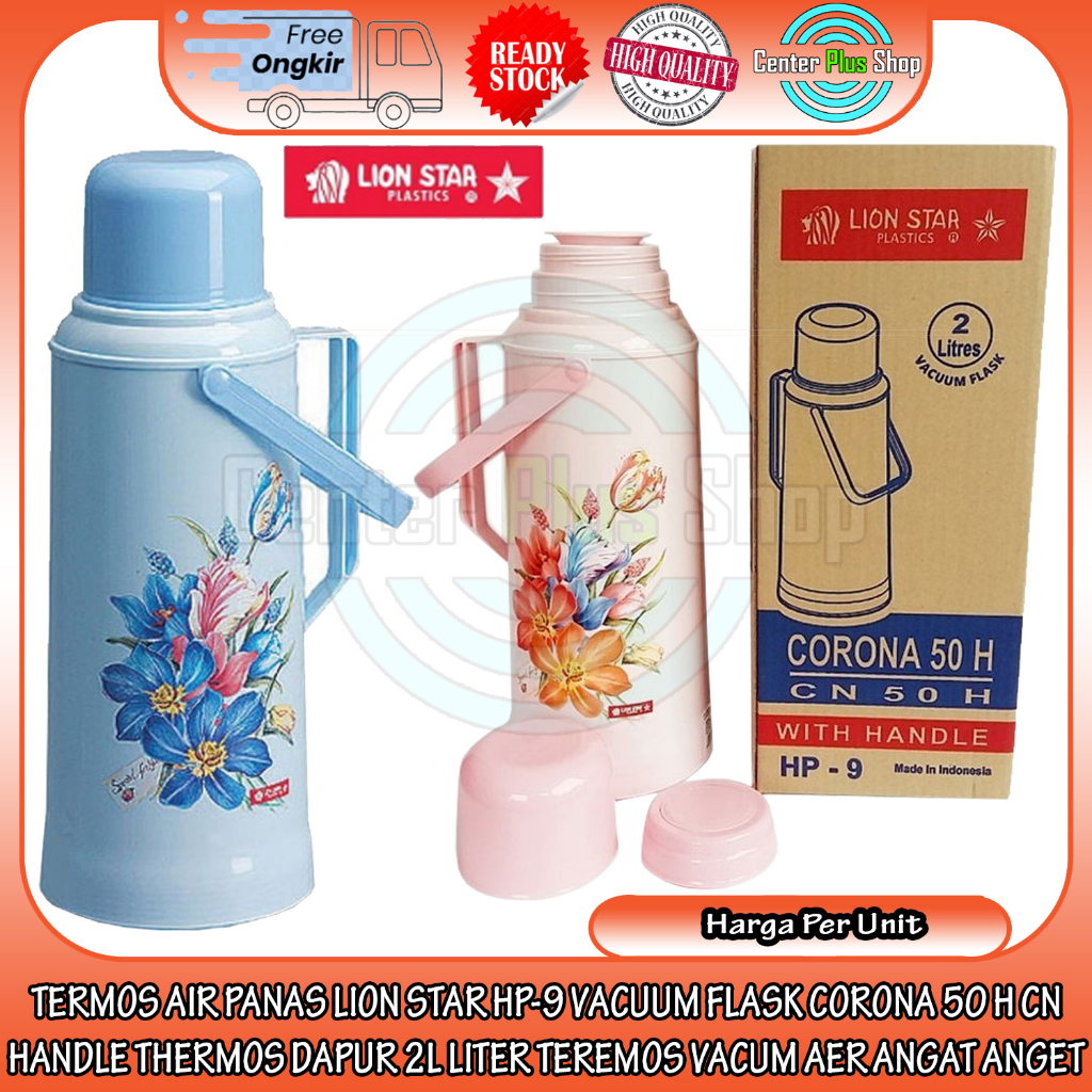 Lion Star Hp-9 Thermos Dapur 2l Liter Termos Air Panas Vacuum Flask Corona 50 H Cn Handle Teremos Va