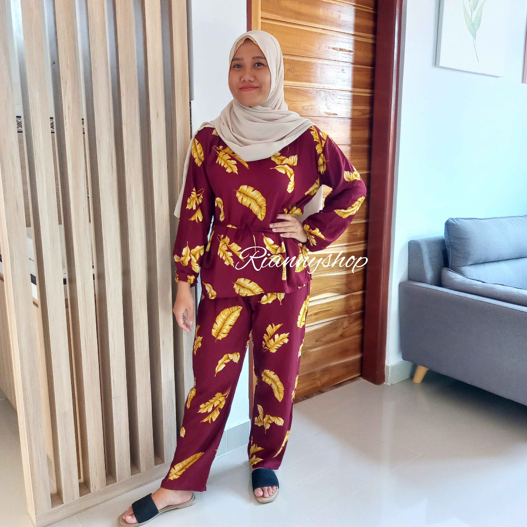 SETELAN LENGAN PANJANG / PIYAMA BALI / BAJU TIDUR