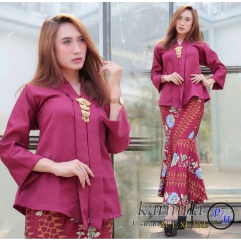 Setelan Kebaya Floy Kebaya Modern Stelan Kebaya Floy Balotelli Rok Duyung Kebaya Wisuda Kebaya Karti