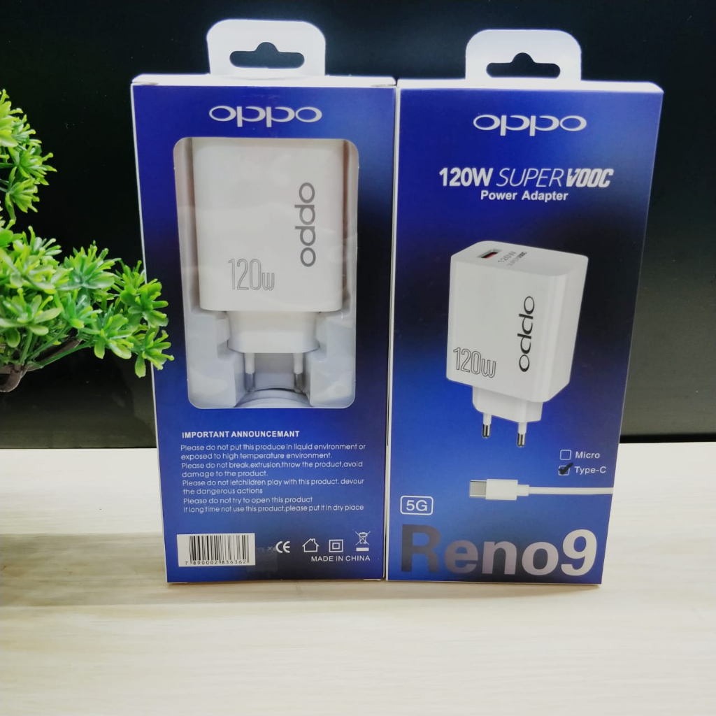 CHARGER OPPO RENO 9 SUPERVOOC 120W FAST CHARGING MICRO TYPE C PROMO SEN