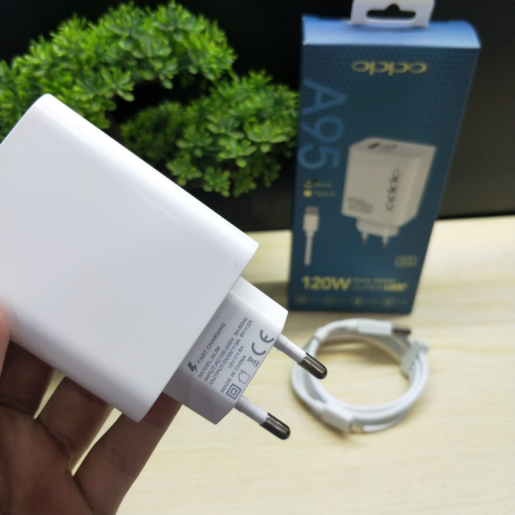 CHARGER OPPO A95 SUPERVOOC 120W FAST CHARGING MICRO TYPE C PROMO SEN