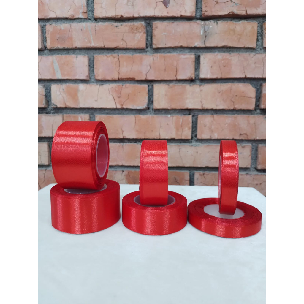 

Pita Satin Merah 0,5 inch, 1 inch, 1,5 inch