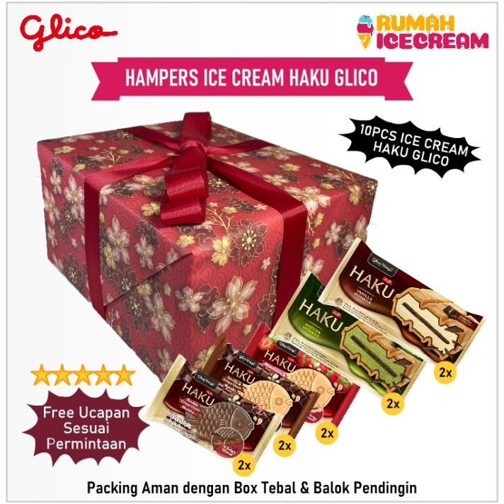 

Hampers Es Krim / Ice Cream Haku Glico 10pcs