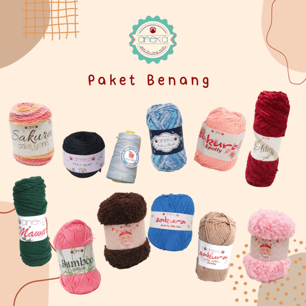 Paket Benang Rajut Bundle 50gr