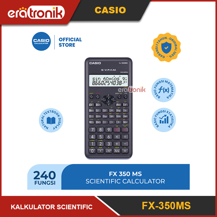 

Kalkulator FX-350MS 2nd Kalkulator Scientific