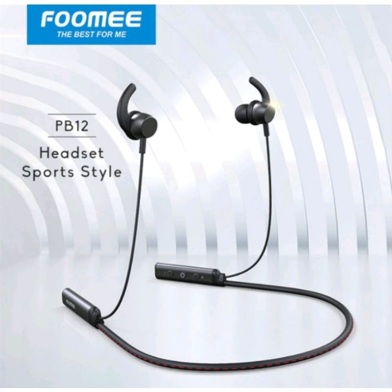Foomee Headset Bluetooth PB12 sports