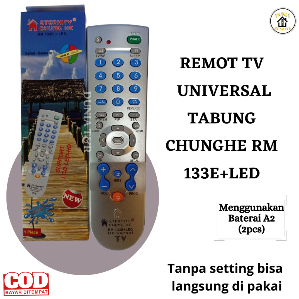 Remot Remote Series Tv Multi Tabung Led Lcd Universal