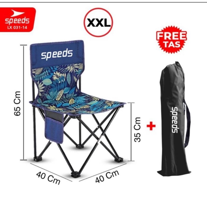 Kursi Lipat Outdoor Portable Kursi camping Bangku Gunung Speed (XL)