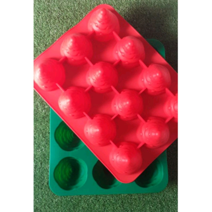 Silicone Cetakan Kue / Cetakan Agar Agar 12 Lubang