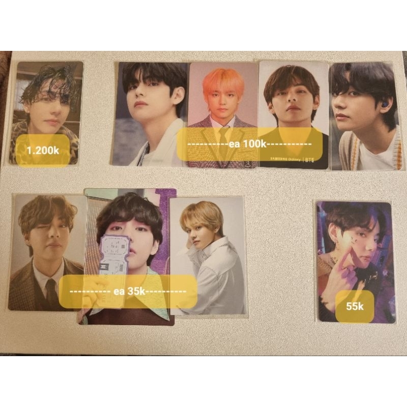 Photocard PC V Taehyung  BTS Samsung Earbuds