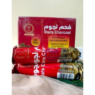 (1 BOX) Arang Magic STARS Arang Magic Cepat Nyala Arang STARS Original 8 PCS