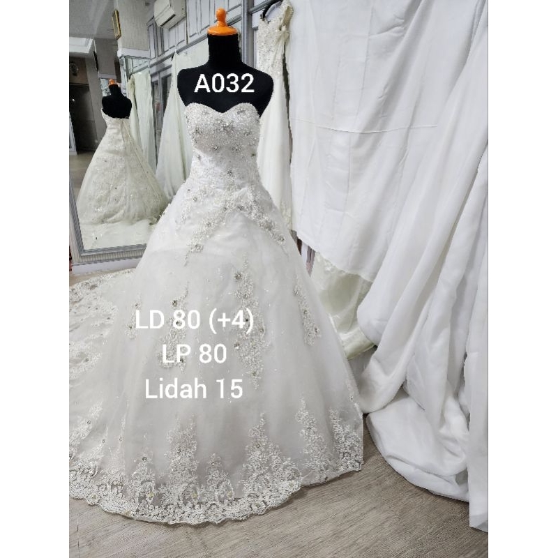 GAUN PENGANTIN / WEDDING GOWN PRELOVED /GAUN PESTA/BRIDE BRIDEMAIDS  GOWN / GAUN PENGAPIT