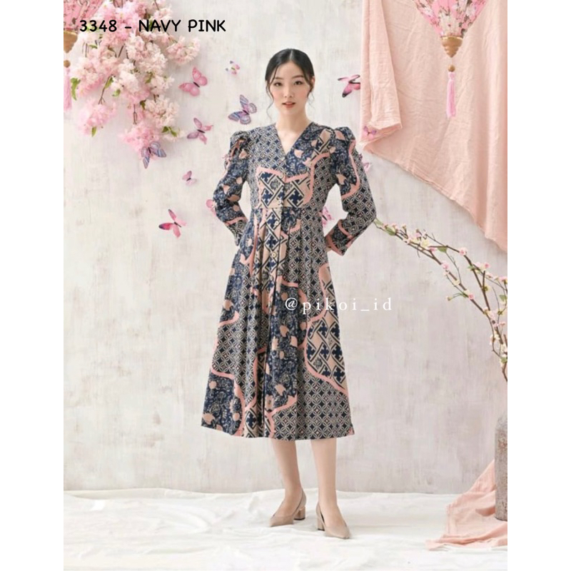 Pikoi_id | long dress batik wanita modern / maxi dress lengan panjang / long dres panjang 3348 258