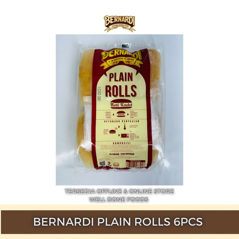 

Bernardi Plain Rolls 6pcs