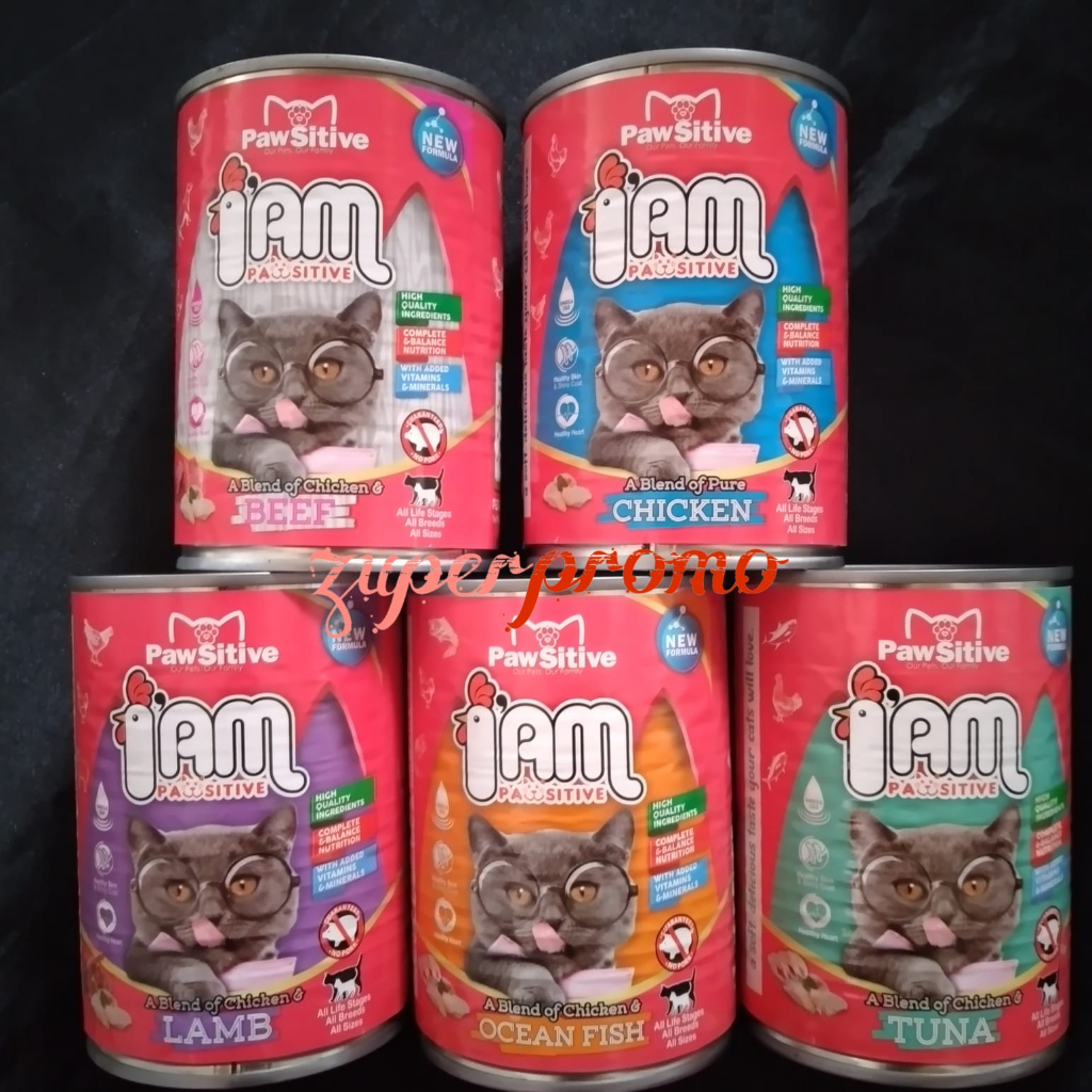 Pawsitive IAM Cat Can 380gr / Pawsitive ALS / Makanan Basah Semua Usia