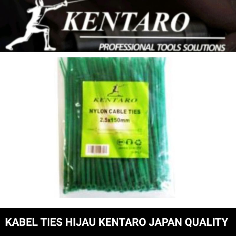 kabel ties tebal 2,5mm / 3,6mm 100pcs/pack Kentaro Japan quality