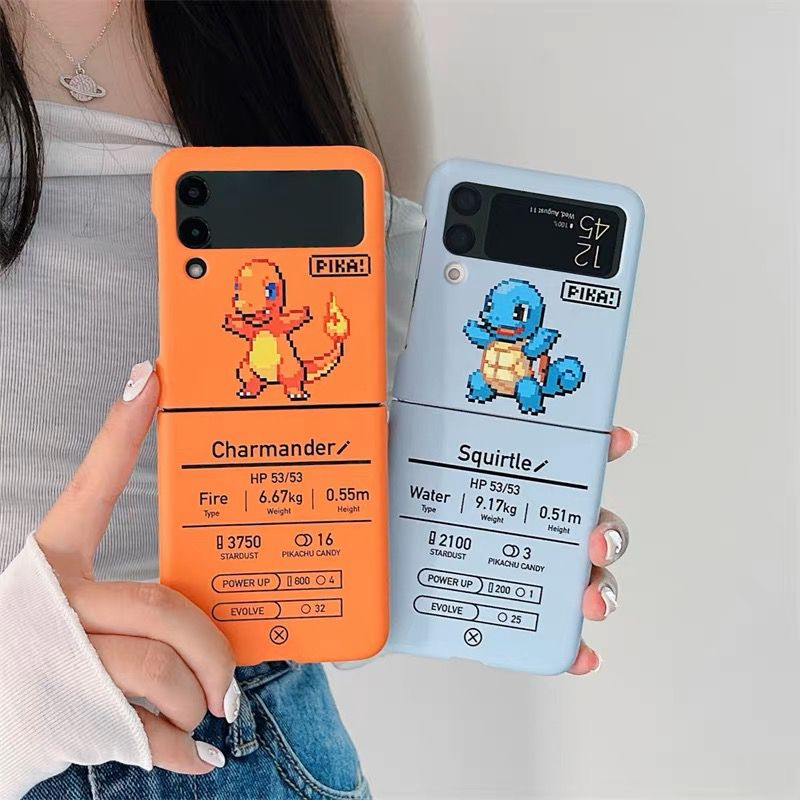 LIMITED STOCK !! MOTIF KARTUN POKEM0N SAMSUNG GALAXY Z FLIP 4 FLIP 3 5G HARD CASE CASING