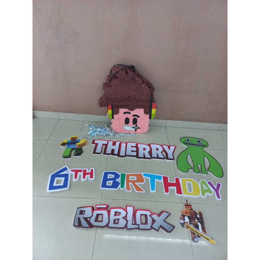 HIASAN DEKORASI BACKDROP TULISAN NAMA KARAKTER STYROFOAM