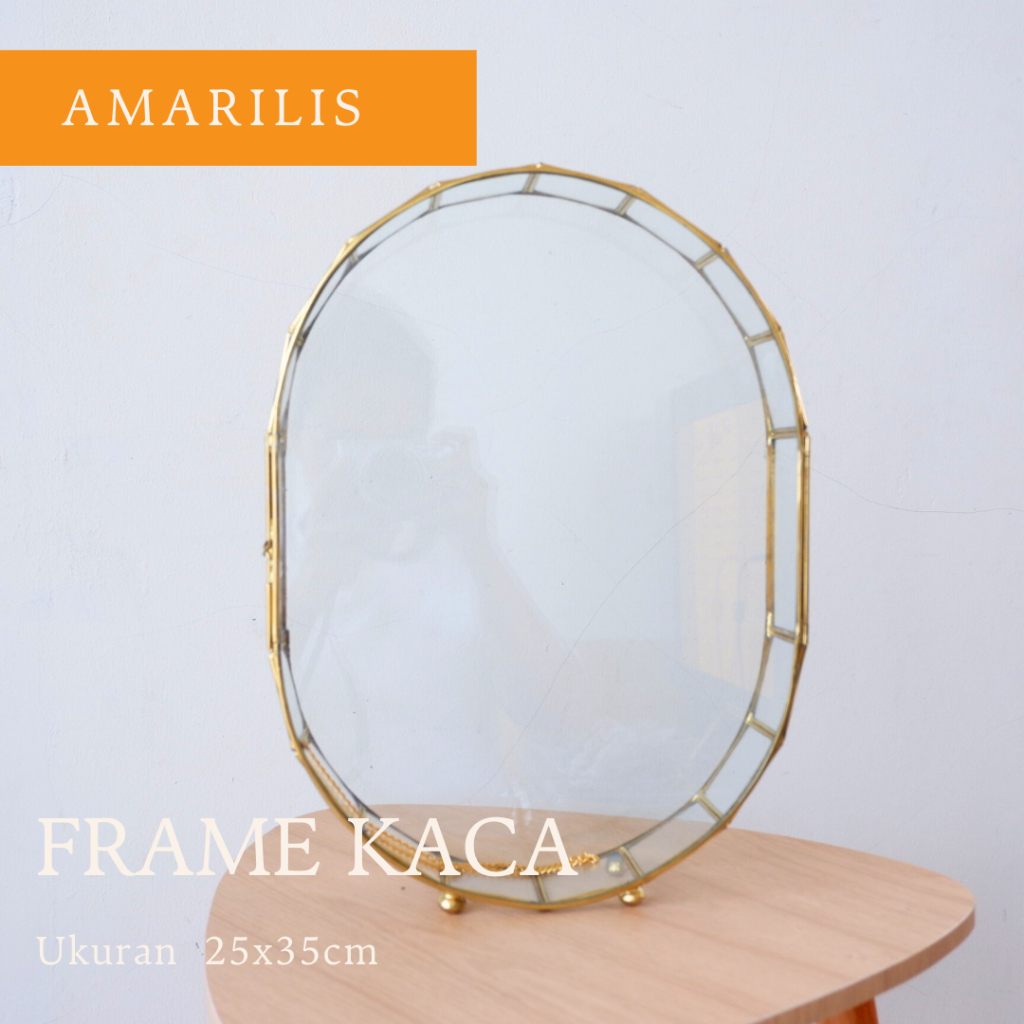 

422. Frame Mahar Oval Kaca Terarium