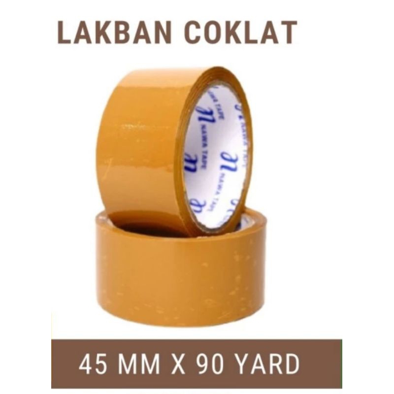 

LAKBAN COKLAT 45 X 90YAR