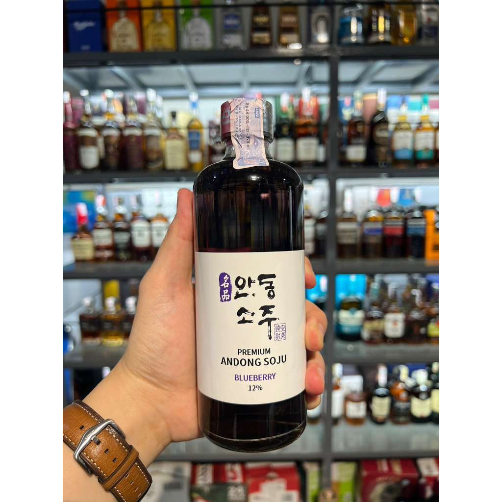 Premium Andong Soju Blueberry 375 ml soju