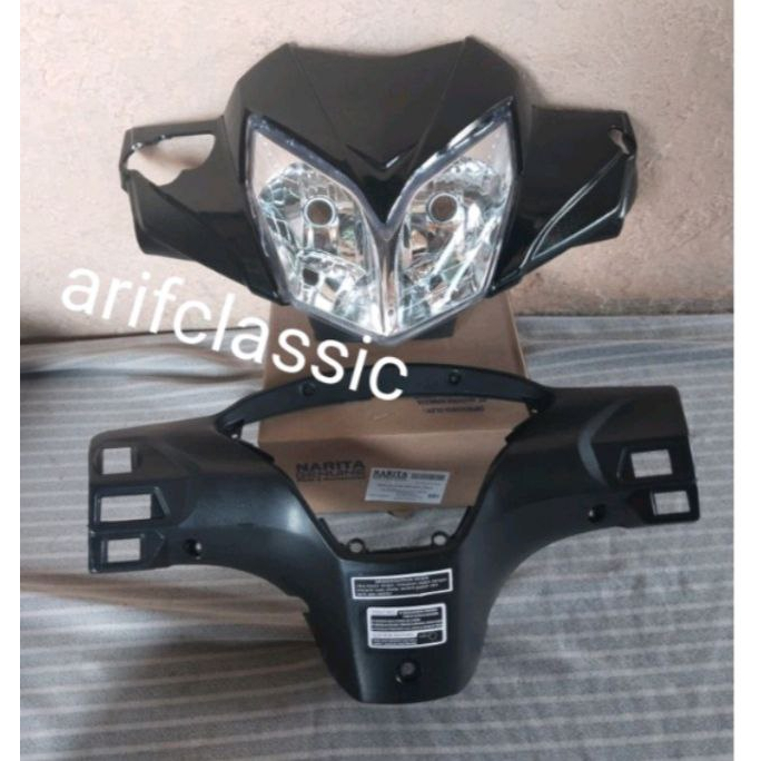Batok Depan Batok Belakang Honda Supra X 125 New Batman Set Plus Lampu Reflektor Depan