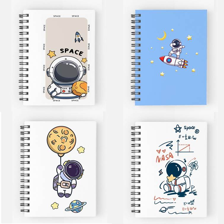 

NoteBook A6 A5 Spiral Astronot Space SA6009 | Buku Catatan Diary Resep