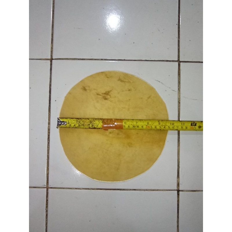 kulit sapi untuk kendang ketipung. kulit sapi bahan kendang kempul ukuran 35cm