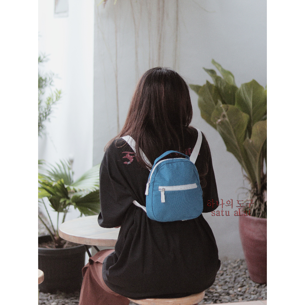 SATU ALAT Tas Ransel Wanita MAIA 2 in 1 Tas Selempang 100% Canvas Premium Tebal