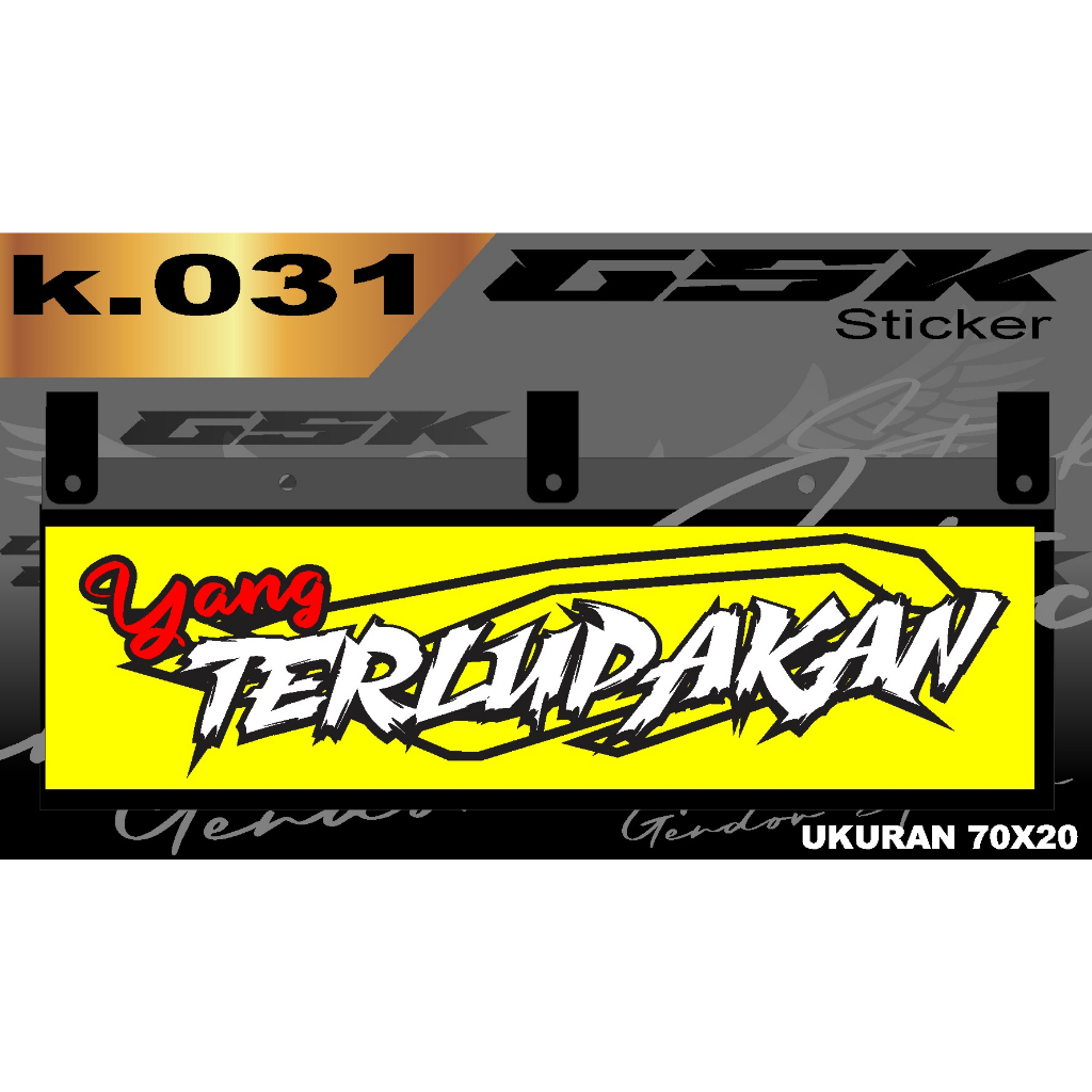 Stiker Cutting Karpet Belakang Truk All Sticker Variasi Karpet K.031