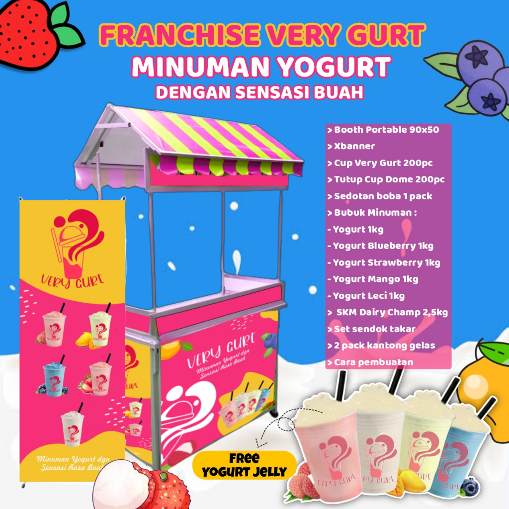 

Paket Usaha Minuman Yogurt Very Gurt