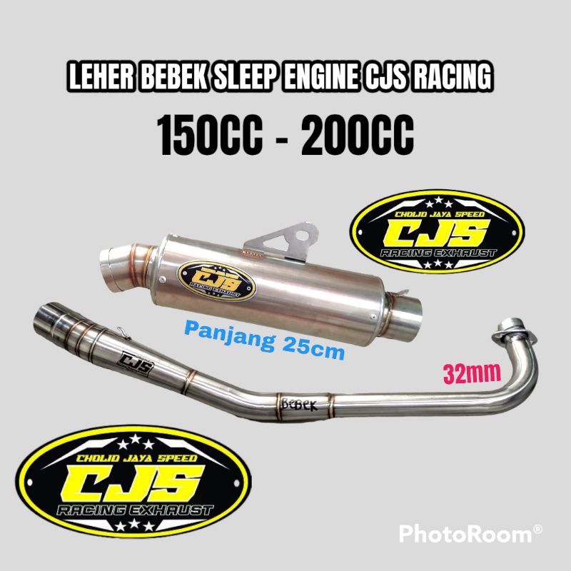 KNALPOT JUPITER SLEEP ENGINE DRAG RACE ORI CJS RACING MODEL BULAT PANJANG 25 CM BUKAN BEST3 DSM RMS
