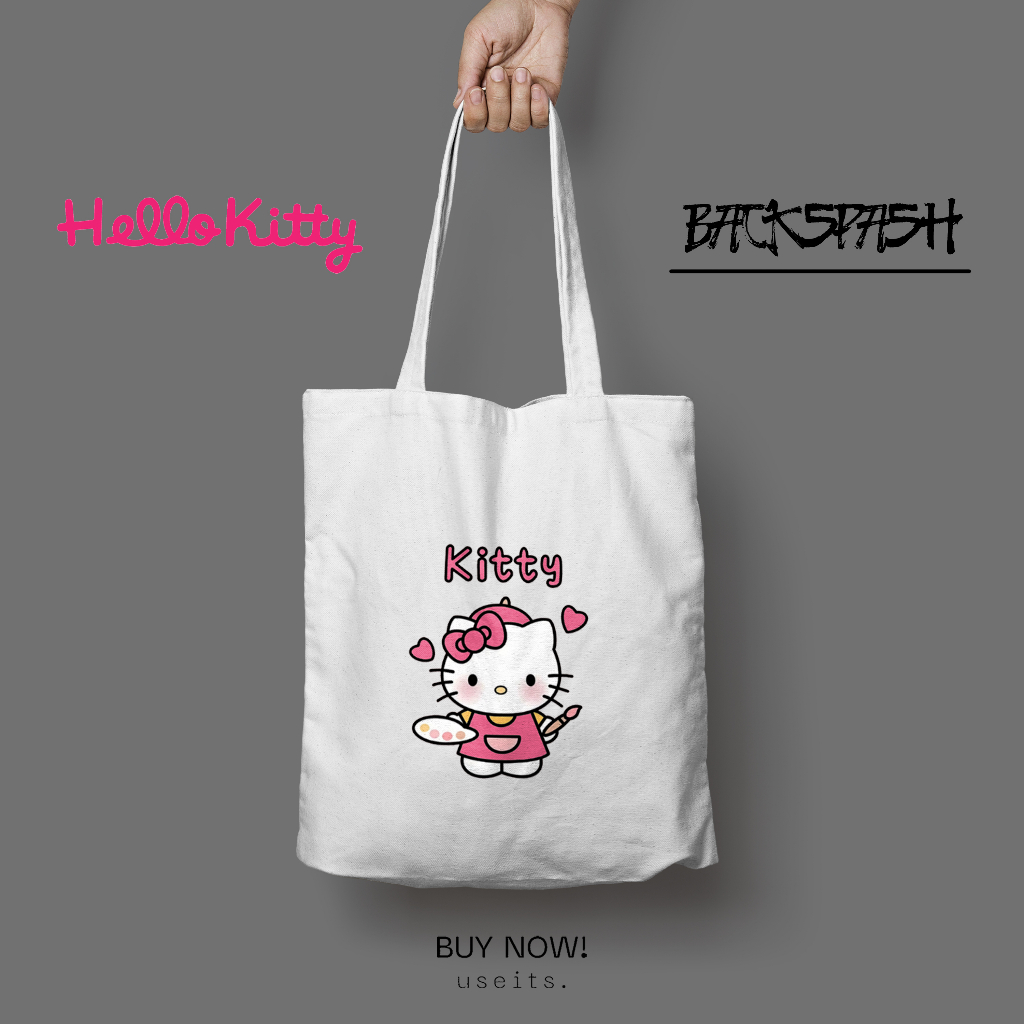 Totebag Tas Hello Kitty Pria Wanita - HELLO KITTY