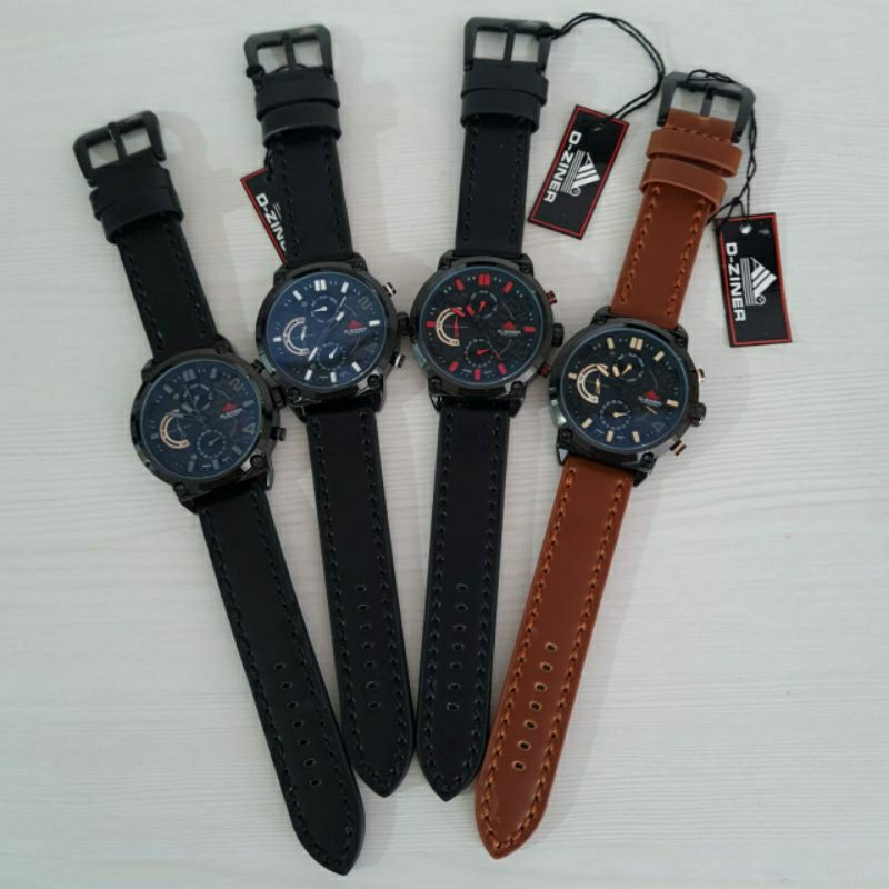 Jam tangan Original D-ZINER DZ 9001 Day date aktif Water resist fullset