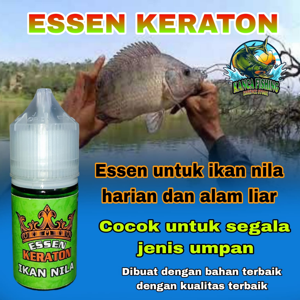 Essen Ikan Nila Keraton  Media umpan cacing lumut 30 ml