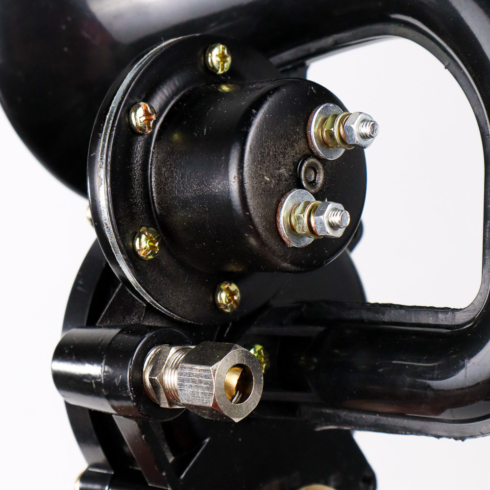 OTOHEROES Klakson Angin Keong Trompet Mobil Truk Loud Air Horn 135dB - DL35 - Black