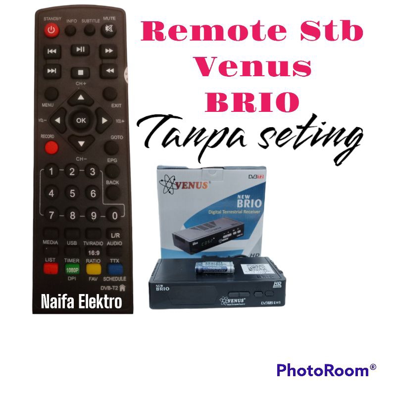 RK Remote set top box dvbT2 Venus New Brio/remot Stb Venus New Brio
