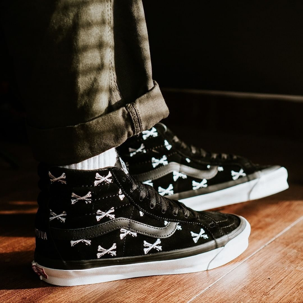VANS VAULT SK8-HI LX X @wtaps_tokyo BONES BLACK 2020 ORIGINAL 100%