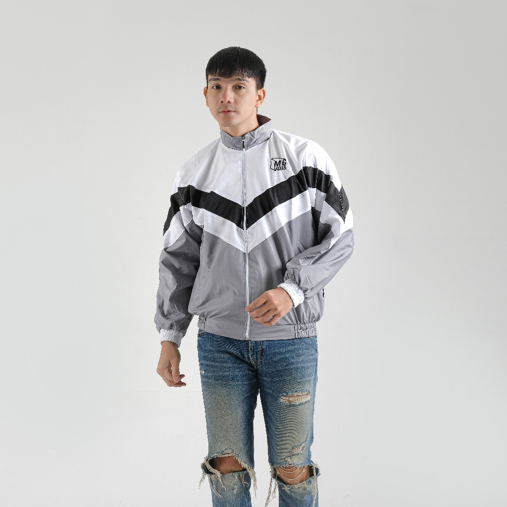 Retro Jacket Vintage Mcvois Parasut Mantel Pria